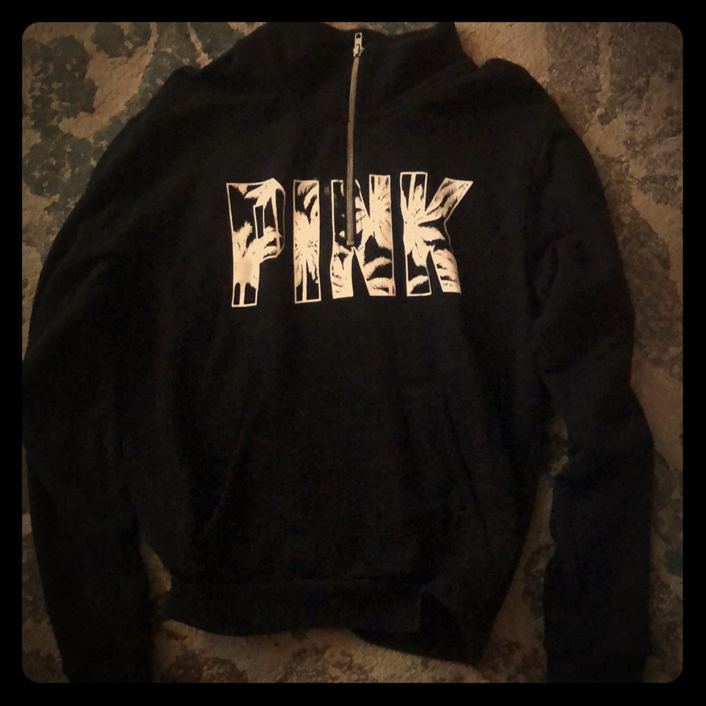 Black half zip sweatshirt